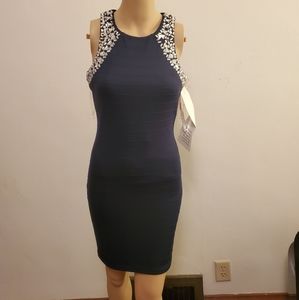 Formal Beaded Mini Dress
